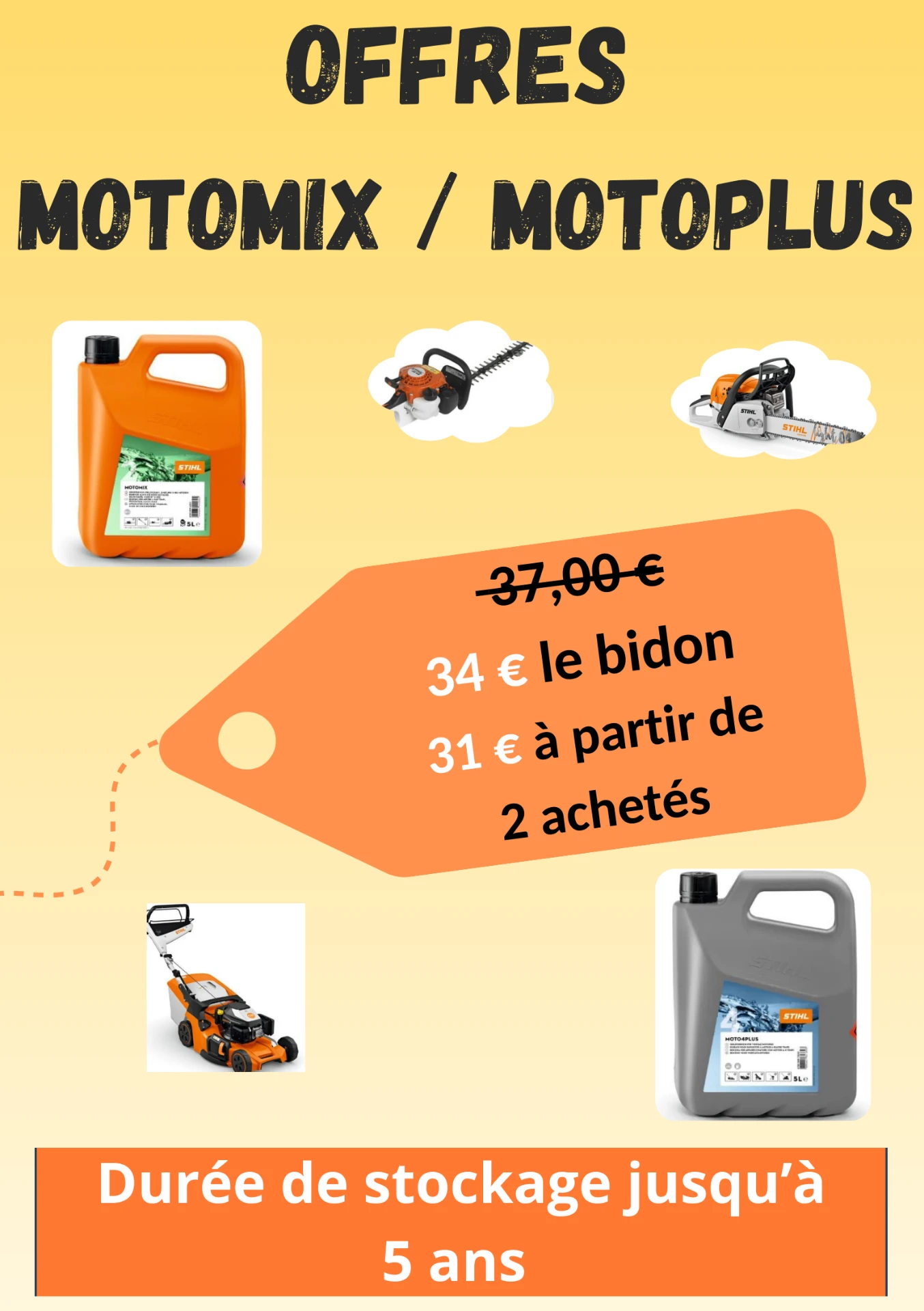 Flyer de l'offre STIHL MOTOMIX et MOTOPLUS
