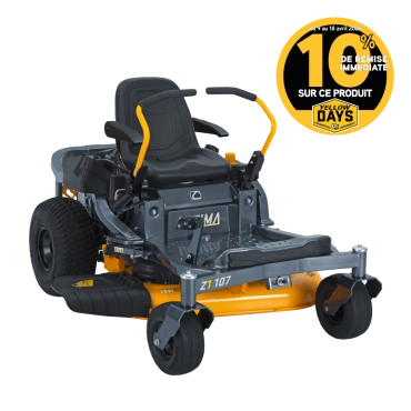 Tracteur tondeuse Zéro Turn Thermique Cub Cadet Z1 107 - À manettes
